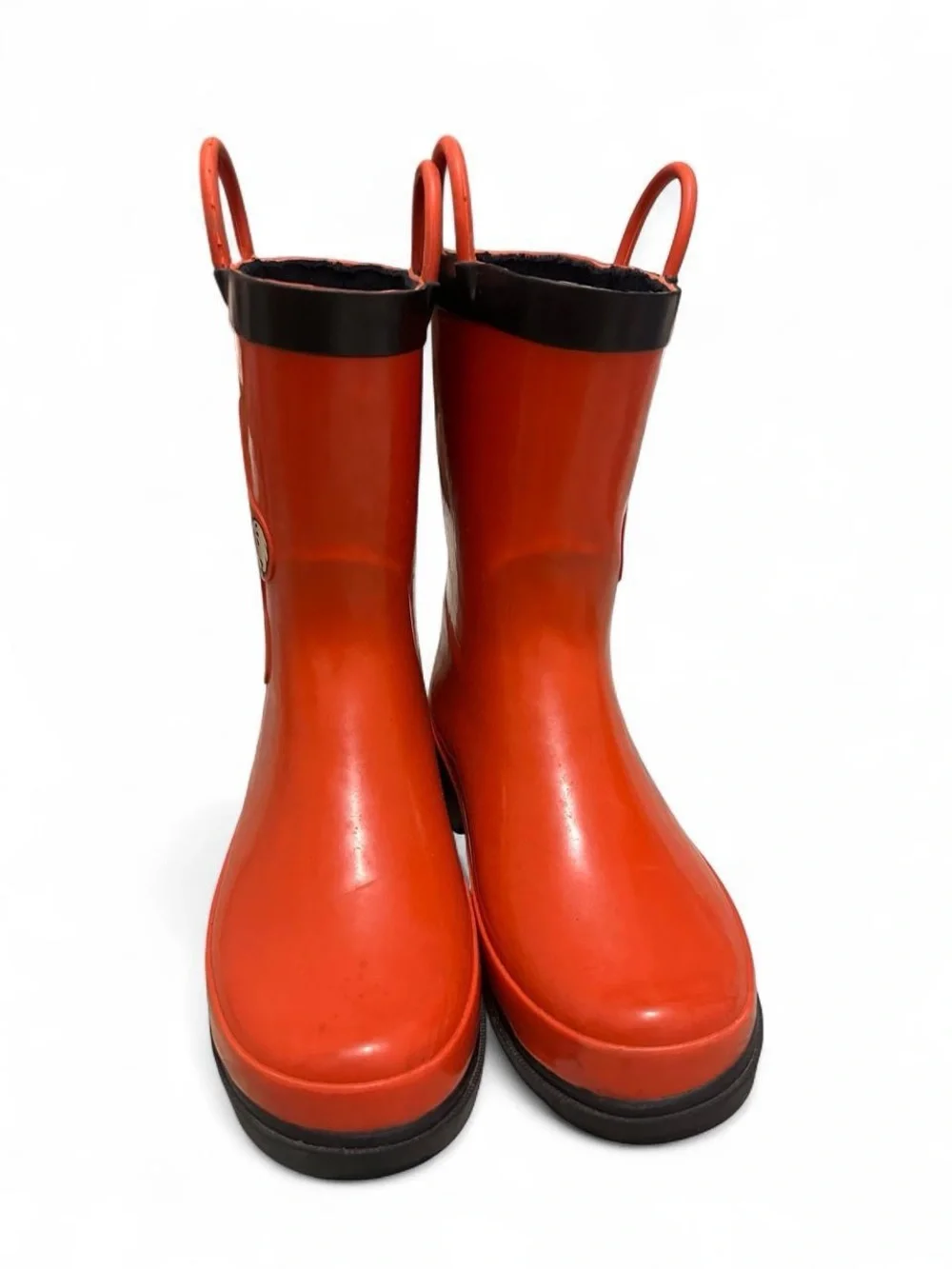 Nintendo Super Mario Kids Red Rain Boots With Black Trim Size 13